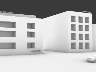 Graphic city Free 3D model
