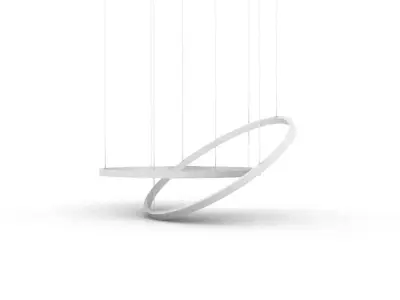 Two Ring Chandelier 3D print model
