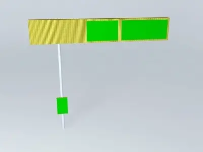 EDIT ME!: Freeway sign 5 Free 3D model