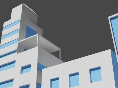 MIniature Town 3D model
