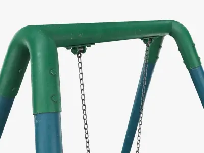 Tire swing outdoor 04 3D model