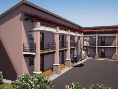 One Bedroom Flats 3D model