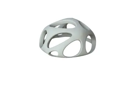 SciFi Cube Object No 47918 Low Poly Shape Low-poly 3D model