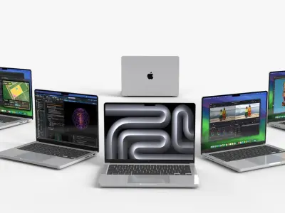 Apple MacBook Pro 2023 14 and 16 3D model