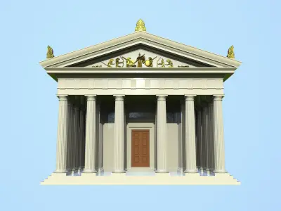 Roman Doric Temple 3D print model