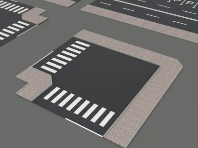 Road and Streets bundle 3D model