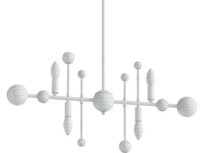 Modern Milky Way Chandelier 3D model