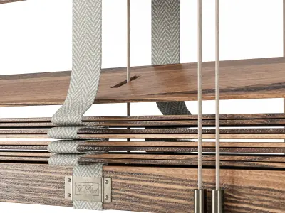 Wooden Blinds Set 08 3D model