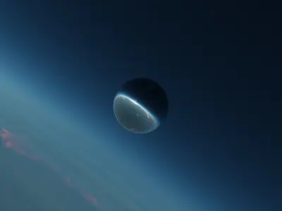 4 space cosmic HDRIs Free low-poly 3D model