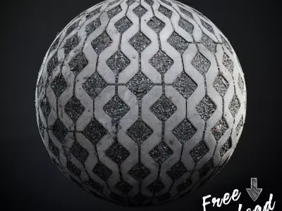 FREE Scanned Parking Grid  PBR Textures Seamless Texture