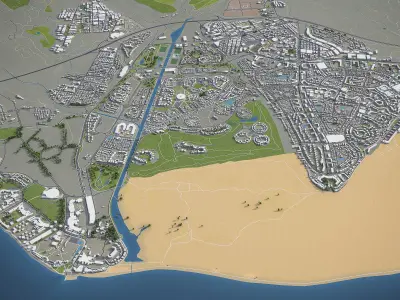 Maspalomas  Low-poly 3D model