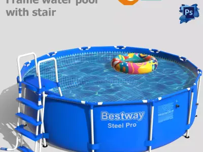 BestWay Frame Water Pool Low-poly 3D model