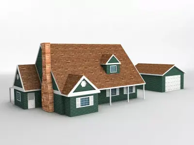 House 11 Low-poly 3D model