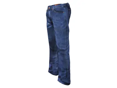 Straight Cut Regular Denims or Pants Low-poly 3D model
