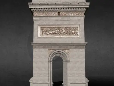 Arco Del Triunfo Low-poly 3D model