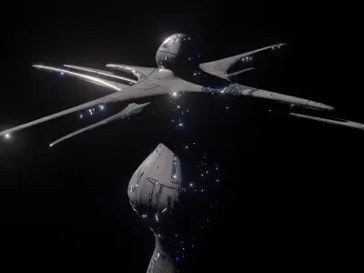 Alien Spacebase 3D model