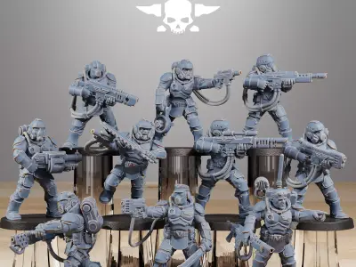 Vaskar Commandos 3D print model