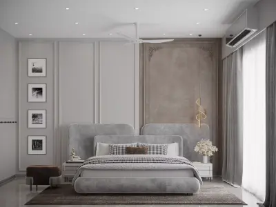 Bedroom interior scene  3D model