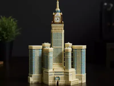 3D Design of Makkah Royal Clock Tower Abraj Al-Bait 3D print model