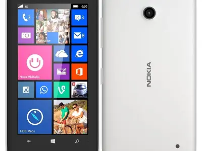 Nokia Lumia 630 white 3D model