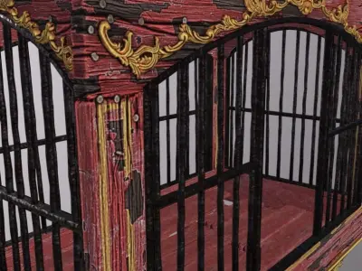Circus Cage Low-poly 3D model