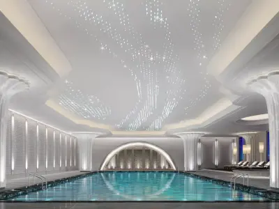 swimming pool 3D model 28