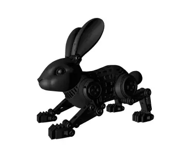 Robotic Rabbit Sci-Fi Model 3D print model