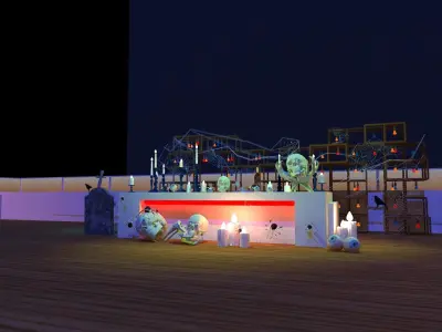 Hot6 HorrorCastle Party 3D model