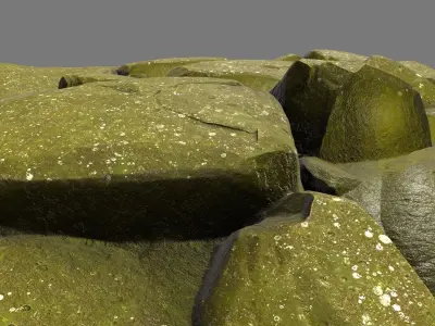 floor rock 1 Low-poly 3D model