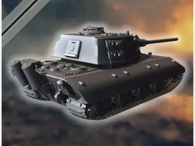 E-100 Ausf B Entwicklung super-heavy tank - Germany Eastern West 3D print model