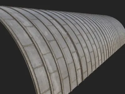 Warehouse Roof Ceiling Low-poly 3D model