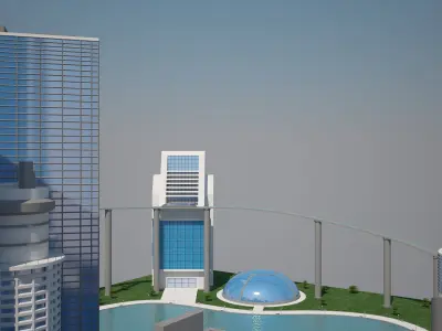 Futuristic City 3D model purchase