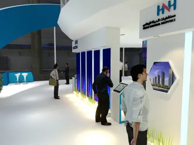 booth 16x20 3D model