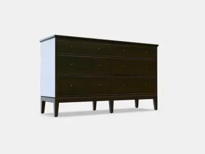 IDANAS chest of drawers with 6 drawers Low-poly 3D model