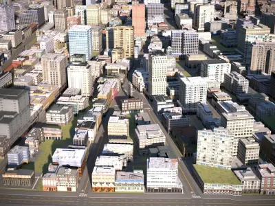 City 39 Low-poly 3D model