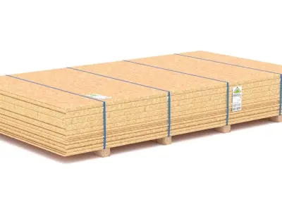 Pallet Plywood OSB 3D model