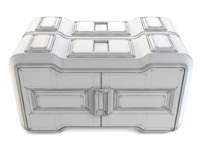 Space Station Container Crate 3D model