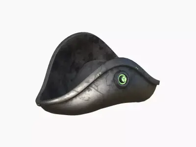 SciFi Pirate Hat A05 - Futuristic Character Design Low-poly 3D model