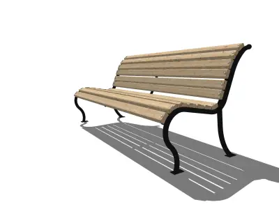 bench park-bench 3D model