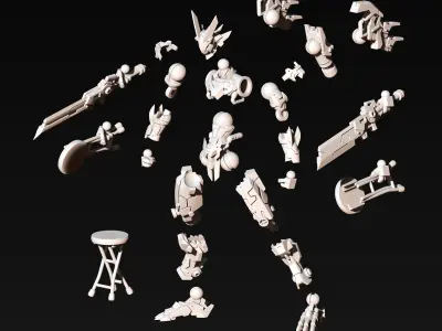 SA-10 Ziya 3D print model