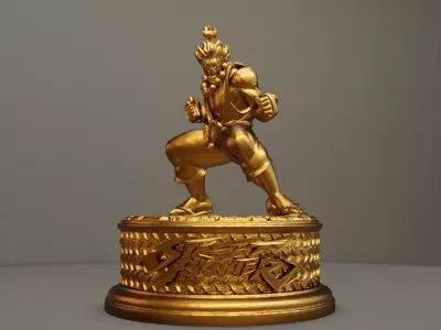 AKUMA - GOUKI - STREET FIGHTER Free 3D print model