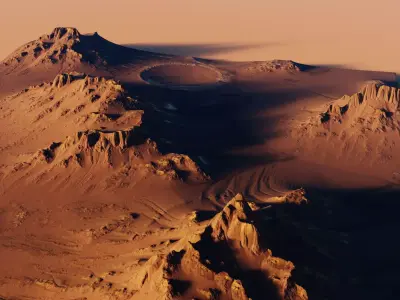 Mars Terrain 3D model