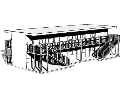 Apartment 01 Low-poly 3D model