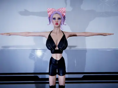 Serah Scelenia Bundle Low-poly 3D model