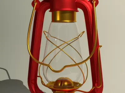Kerosene lamp Realistic 3d model 3D model
