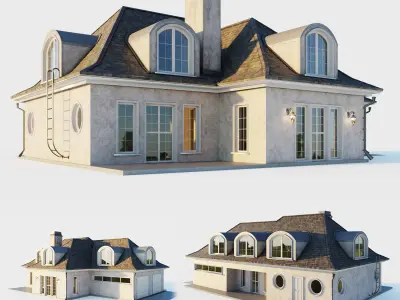 Country Style Cottage  3D model