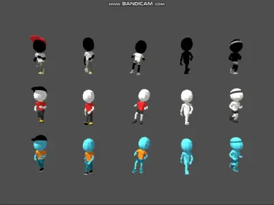 POLYGRUNT - Low Poly Complete Runner Game Pack Low-poly 3D model