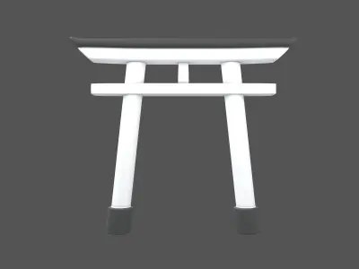 Torii v1 002 Low-poly 3D model