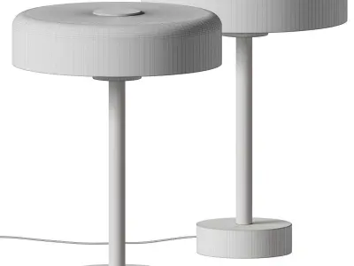 Blown Glass Disc Table Lamp - In Common With 3D model