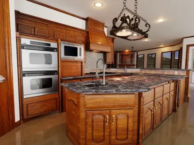 Kitchen hawaiian style 3D model